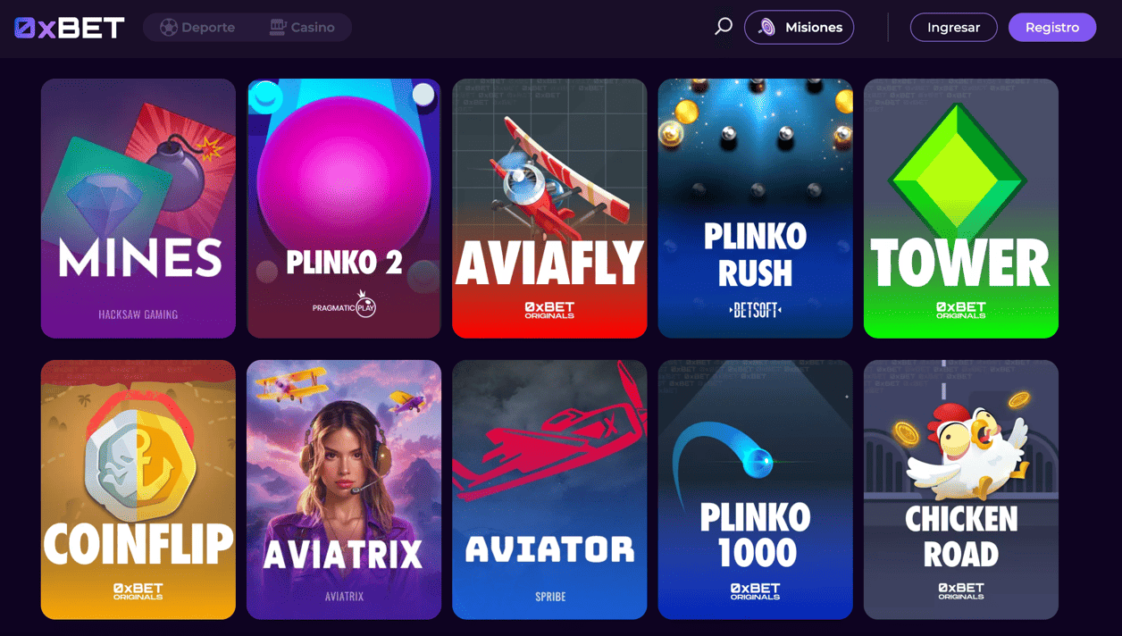 0xbet crash juegos